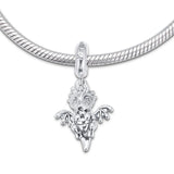 925 Silver Magic Dragon Dangle Charm Beads Bracelet DIY Jewelry Gift