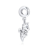 925 Silver Magic Dragon Dangle Charm Beads Bracelet DIY Jewelry Gift