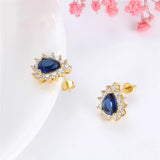 925 Sterling Silver Zircon Earrings for Women CZ Stud Earrings Gift