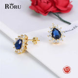 925 Sterling Silver Zircon Earrings for Women CZ Stud Earrings Gift