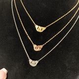 925 Silver Zircon Handcuff Pendant Necklace Women Punk Rock Crystal Lock