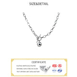 925 Silver Vintage Cross Pendant Necklace Choker for Women