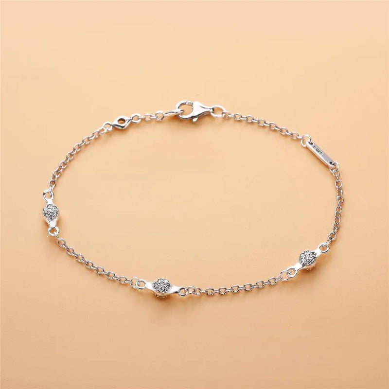 925 Sterling Silver Love Pods Bracelet Women Charm Jewelry