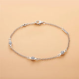 925 Sterling Silver Love Pods Bracelet Women Charm Jewelry