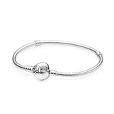 925 Sterling Silver Heart Classic Bracelet For Gift