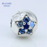 925 Silver BRIGHT STAR CLIP Charm Bead
