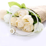 925 Sterling Silver Heart Statement Daisy Bracelet