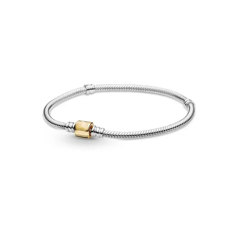 925 Sterling Silver Heart Statement Daisy Bracelet