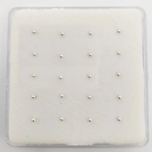 925 Sterling Silver Nose Stud Pin 1.5mm Ball - 20pcs/pack