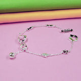 925 Sterling Silver Cat Anklet Women Girls Foot Jewelry Leg Bracelet
