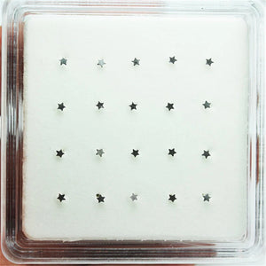 925 Silver Star Nose Stud Pin 20pcs/pack