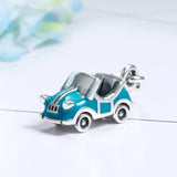 925 Silver Sports Car Charms Pendant Beads for Bracelet