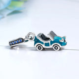 925 Silver Sports Car Charms Pendant Beads for Bracelet