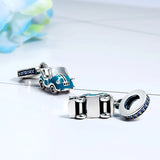 925 Silver Sports Car Charms Pendant Beads for Bracelet