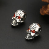 925 Sterling Silver Skeleton Beads Skull Pendant Jewelry DIY Charm