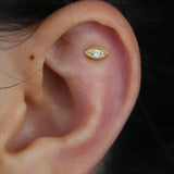 925 Sterling Silver Evil Eye Stud Earring Girl Women Jewelry