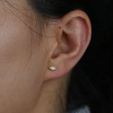 925 Sterling Silver Evil Eye Stud Earring Girl Women Jewelry
