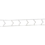 925 Sterling Silver CZ Chevron Double Link Chain Choker Necklace