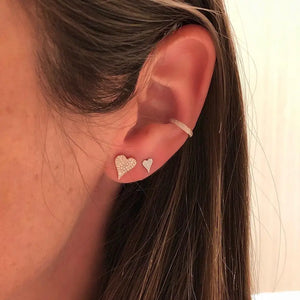 925 Silver Heart Stud Earrings for Women - Romantic Promise Classic Modern
