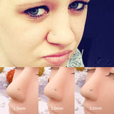 925 Sterling Silver Pearl Nose Stud Anti Allergy Earrings