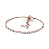 Pink Turquoise Tennis Slider Bracelet 925 Silver DIY Jewelry