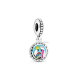 925 Silver Bird Prayer Pendant for DIY Bracelet
