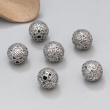 925 Silver Chinese Knot Beads Sterling Silver Lucky Knot Loose Beads