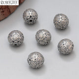 925 Silver Chinese Knot Beads Sterling Silver Lucky Knot Loose Beads