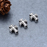 925 Silver Cross Beads 925 Sterling Cross Jewelry Beads