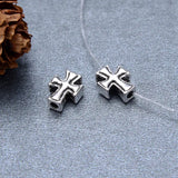 925 Silver Cross Beads 925 Sterling Cross Jewelry Beads