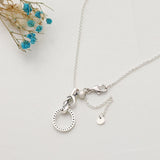 Gradient Butterfly Oak Leaf Pearl Glitter Necklace