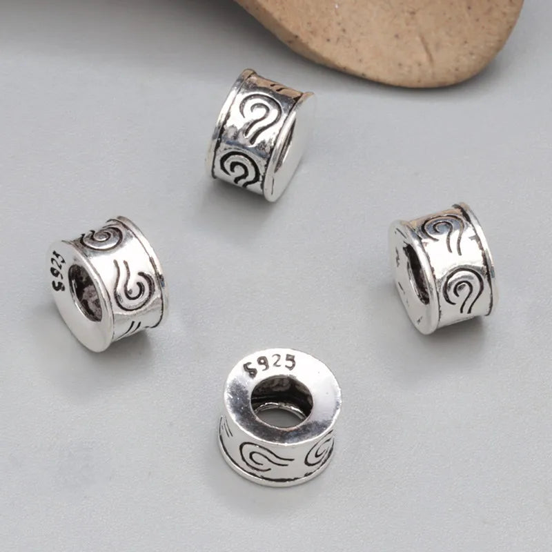 925 Silver Lucky Cloud Beads DIY Jewelry Findings