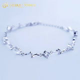 925 Silver Bracelet for Women with Clear Crystal CZ