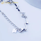 925 Silver Bracelet for Women with Clear Crystal CZ