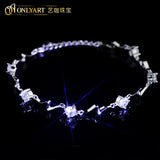 925 Silver Bracelet for Women with Clear Crystal CZ
