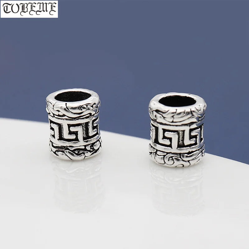 925 Silver Lucky Symbol Beads DIY Jewelry Findings Sterling Good Luck Beads