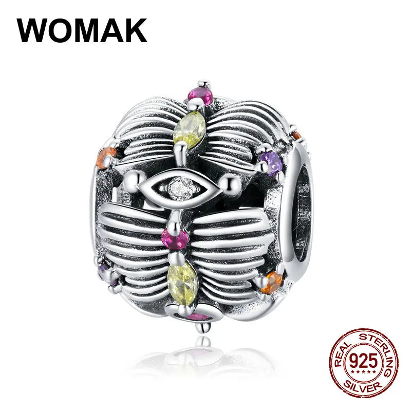 925 Sterling Silver Blooming Flowers Pendant Charm for Bangle DIY Beads