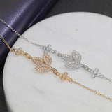 925 Silver Cherry Blossom Leaf Bracelet Gift