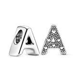 925 Silver Alphabet Bracelet Charms Pendants
