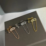 925 Sterling Silver French Ladies Earrings Classic Symbol 1:1