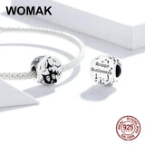 925 Silver Ghost Castle Charm Beads for Pendant Bracelet