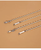 925 Sterling Silver Long Letter Clavicle Necklace