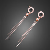 925 Sterling Silver Tassel Earrings Women Bohemia Jewelry