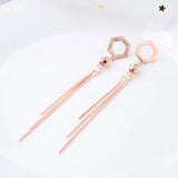 925 Sterling Silver Tassel Earrings Women Bohemia Jewelry