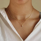 925 Sterling Silver Square Link Chain Necklace