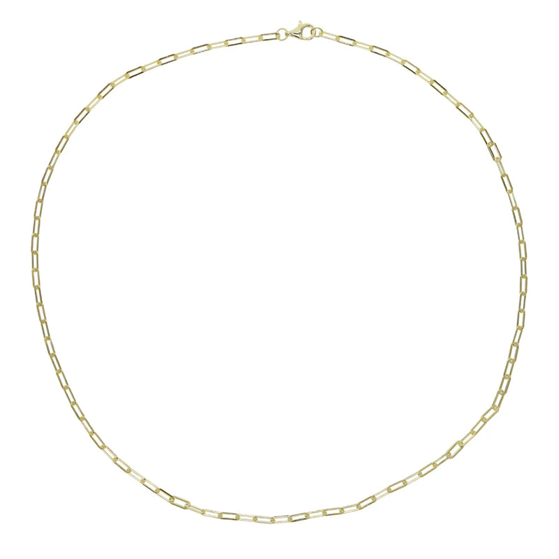 925 Sterling Silver Square Link Chain Necklace