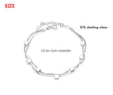 925 Sterling Silver Geometric Bracelet for Women Birthday Jewelry Wholesale