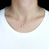 925 Silver Fire Opal Pendant Necklace for Women