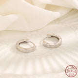 925 Sterling Silver Circular Earrings - Minimalist Fashion Jewelry