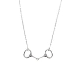 925 Silver Heart Lariat Necklace for Horse Lover Women